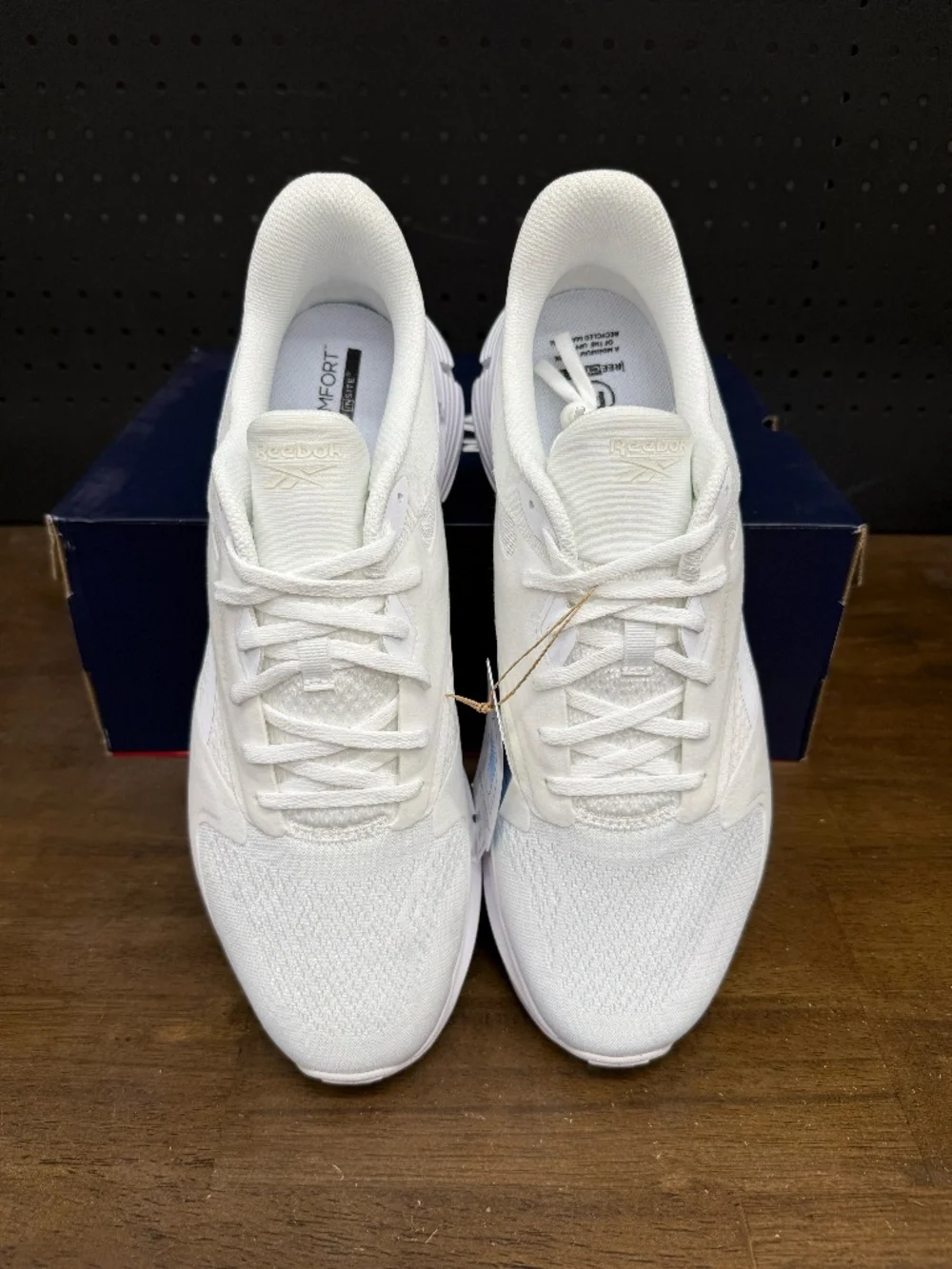 New W/ Box! Men's Reebok Zig Dynamica 5 White Running Athletic Sneakers Size 13